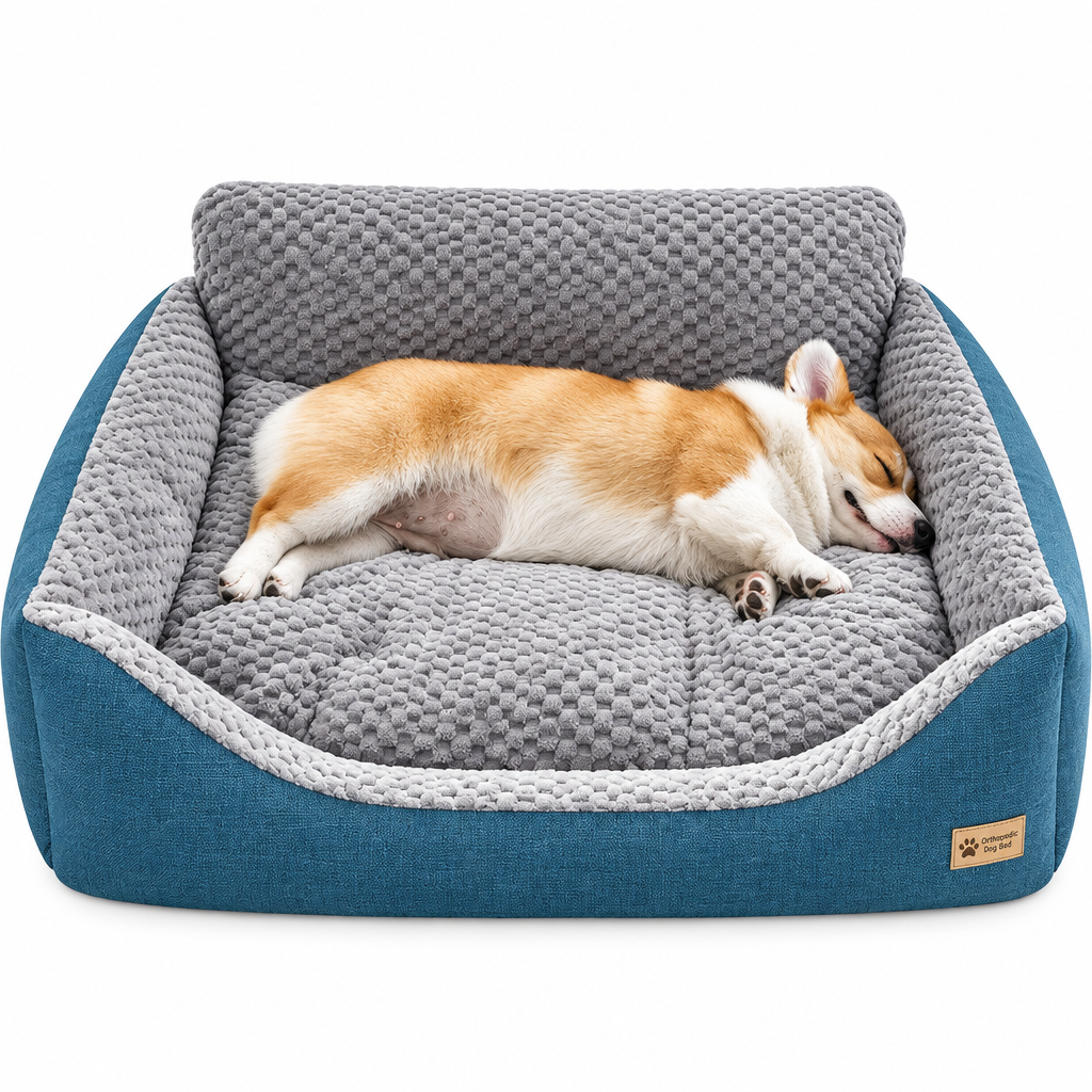 Canapé lit orthopédique pour chien